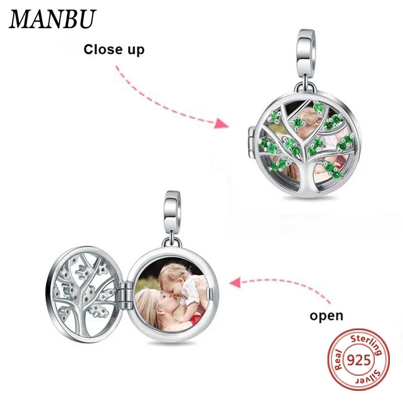 Винтажный серебряные бусины 925 пробы браслет Пандора или ожерелье