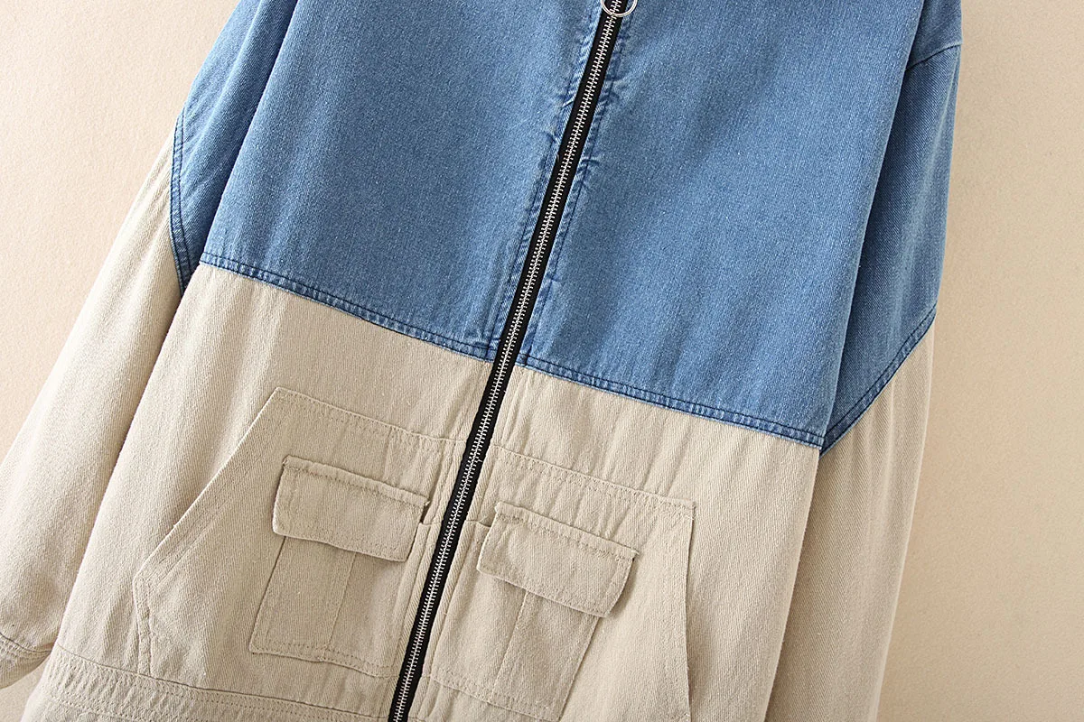 2020 весеннее джинсовое пальто с длинным рукавом Повседневная джинсовая куртка