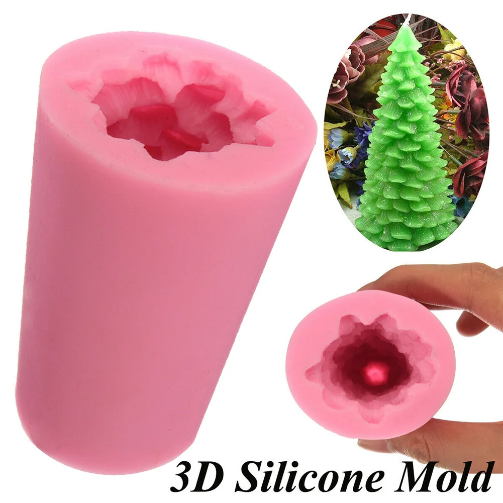 3D Рождественская елка форма свечи вечерние наконечник для украшения тортов