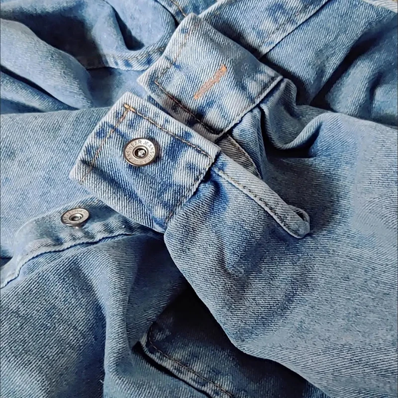 Джинсовая куртка женская с капюшоном Повседневная Верхняя одежда свободного