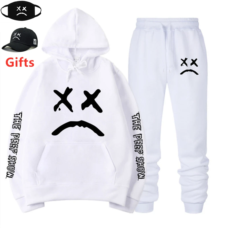 Шапка и маска в подарок Lil Peep толстовки для мужчин женщин мальчиков девочек Sad