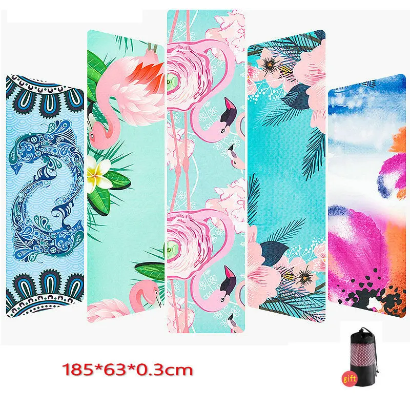 

Sweat absorbing Yoga print cloth non slip fitness towel natural fiber yoga mat beginner wear resistant waterproof women yoga mat