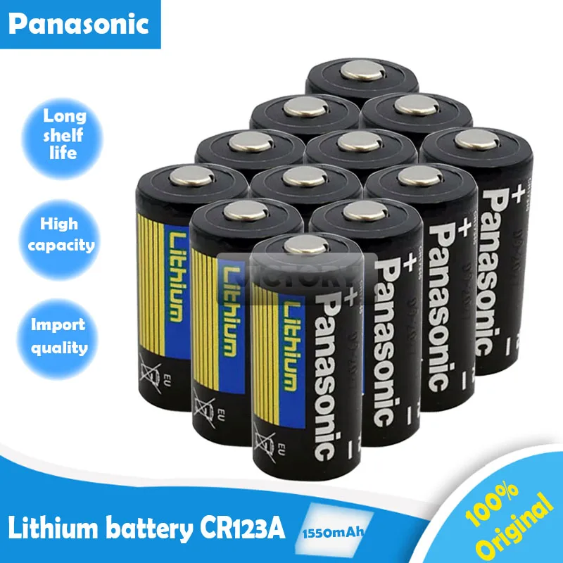 Литиевая батарея Panasonic 3 В 1550 мАч CR123 CR 123A CR17345 16340 cr123a 50 шт.|Батарейки| |