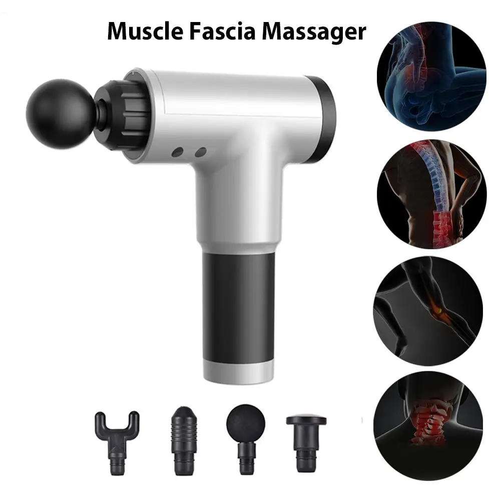

Muscle Massage Gun Deep Tissue Massager Therapy Gun Exercising Muscle Pain Relief Body Shaping Relaxation Slimming Fitness Tool4