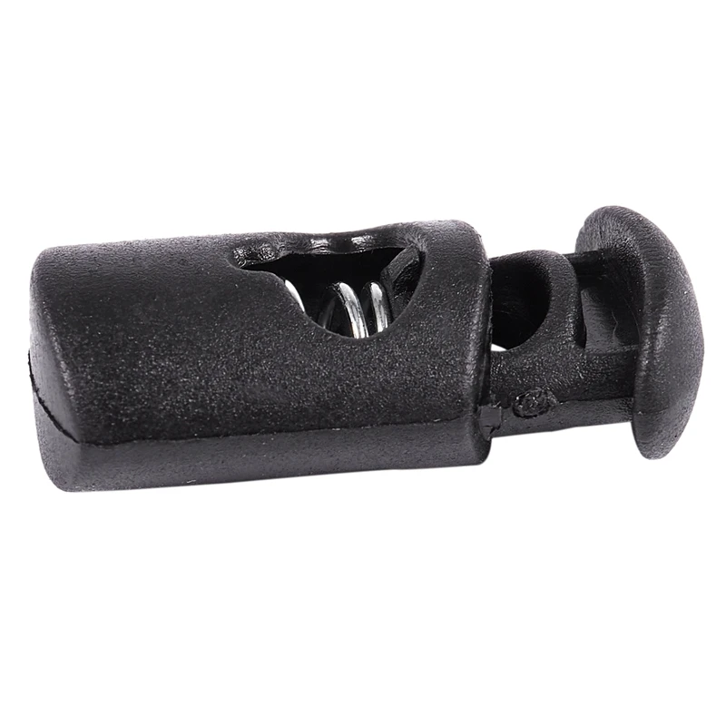 Диаметр 8 мм отверстие шнур фиксатор шнура шнурки защелкивающийся крюк черный 10