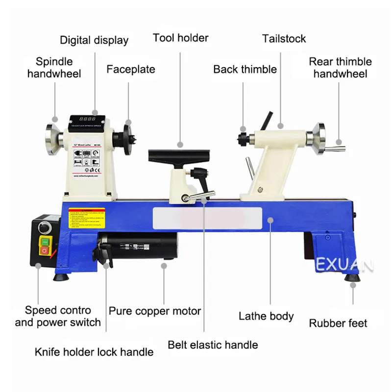 Бесконечная коробка передач деревообрабатывающий токарный станок миниатюрный