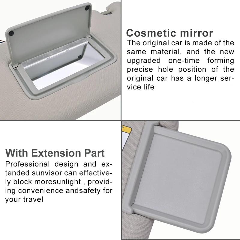 Солнцезащитный козырек от солнца солнцезащитный антиослепляющий с зеркалом