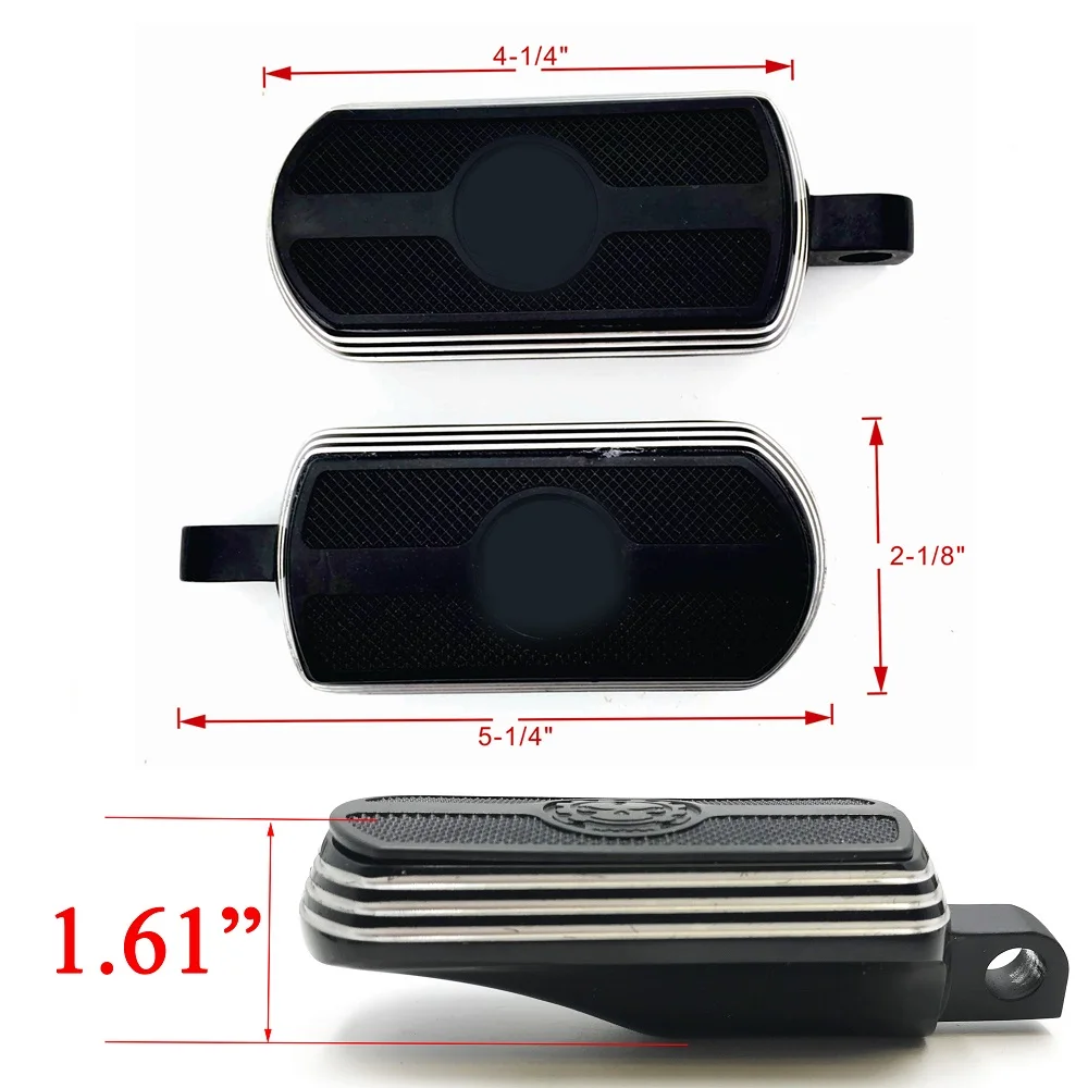 Aftermarket мотоцикл части шестерни череп Great Wall подножки для 84-17 Harley Road King Street Glide Road Glide BLAC