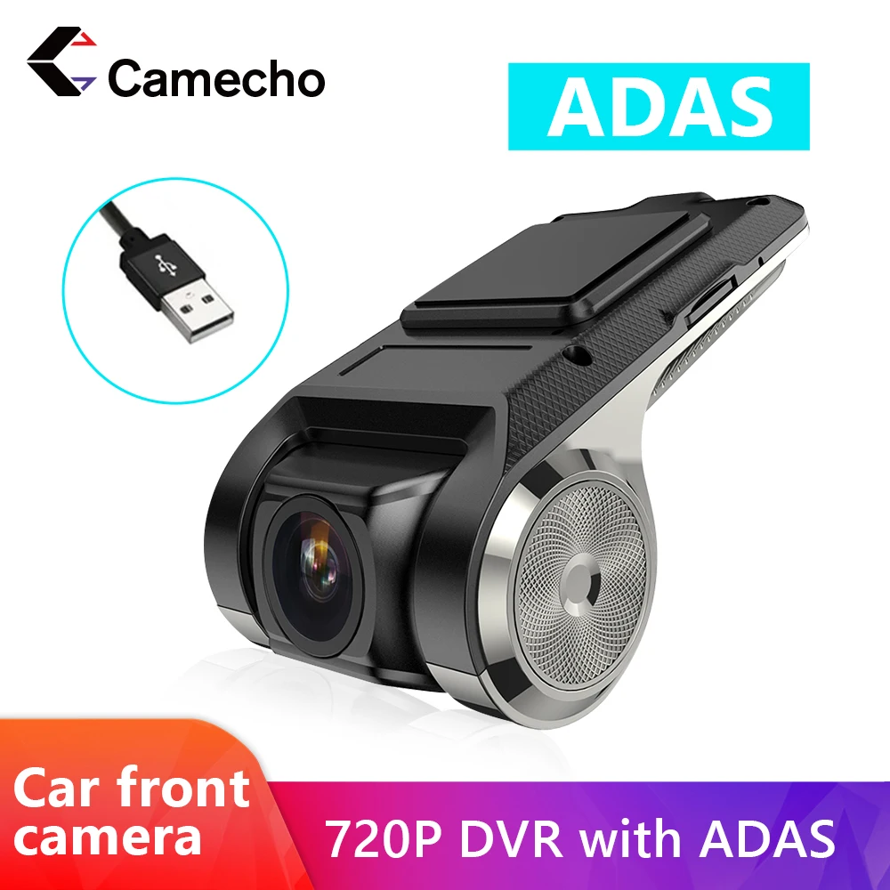 Автомобильный видеорегистратор Camecho ADAS USB ночная версия рекордер 720P DVR камера