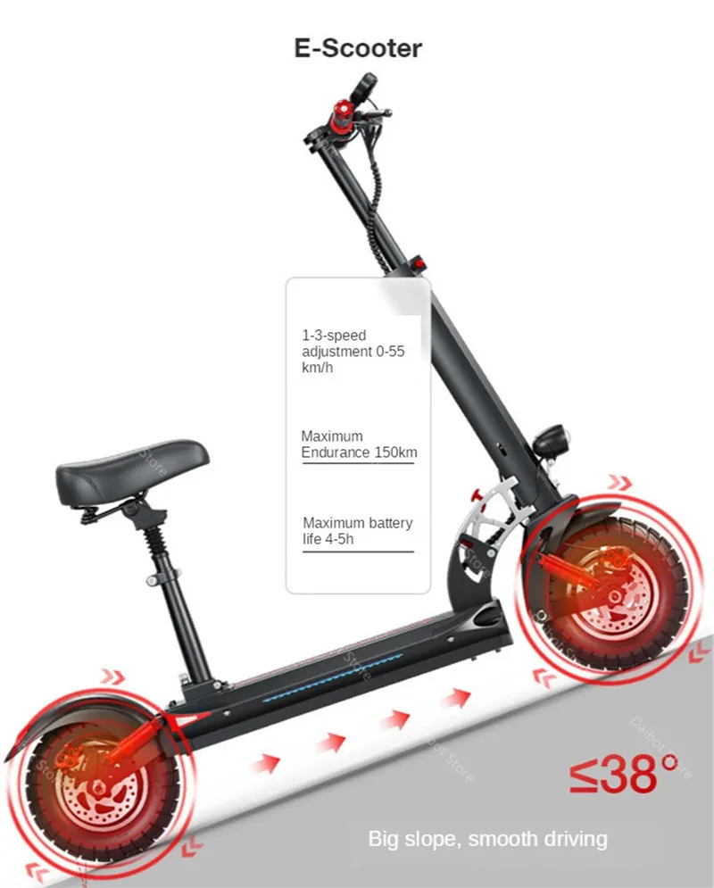 Внедорожный Электрический скейтборд Daibot складной двухколесный электрический