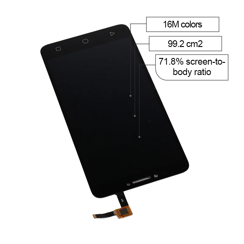 For Alcatel Pixi 4 6.0 4g 5098 LCD Display+Touch 5098O OT5098 Screen Digitizer Assembly Module Black/White Free Shipping | Мобильные