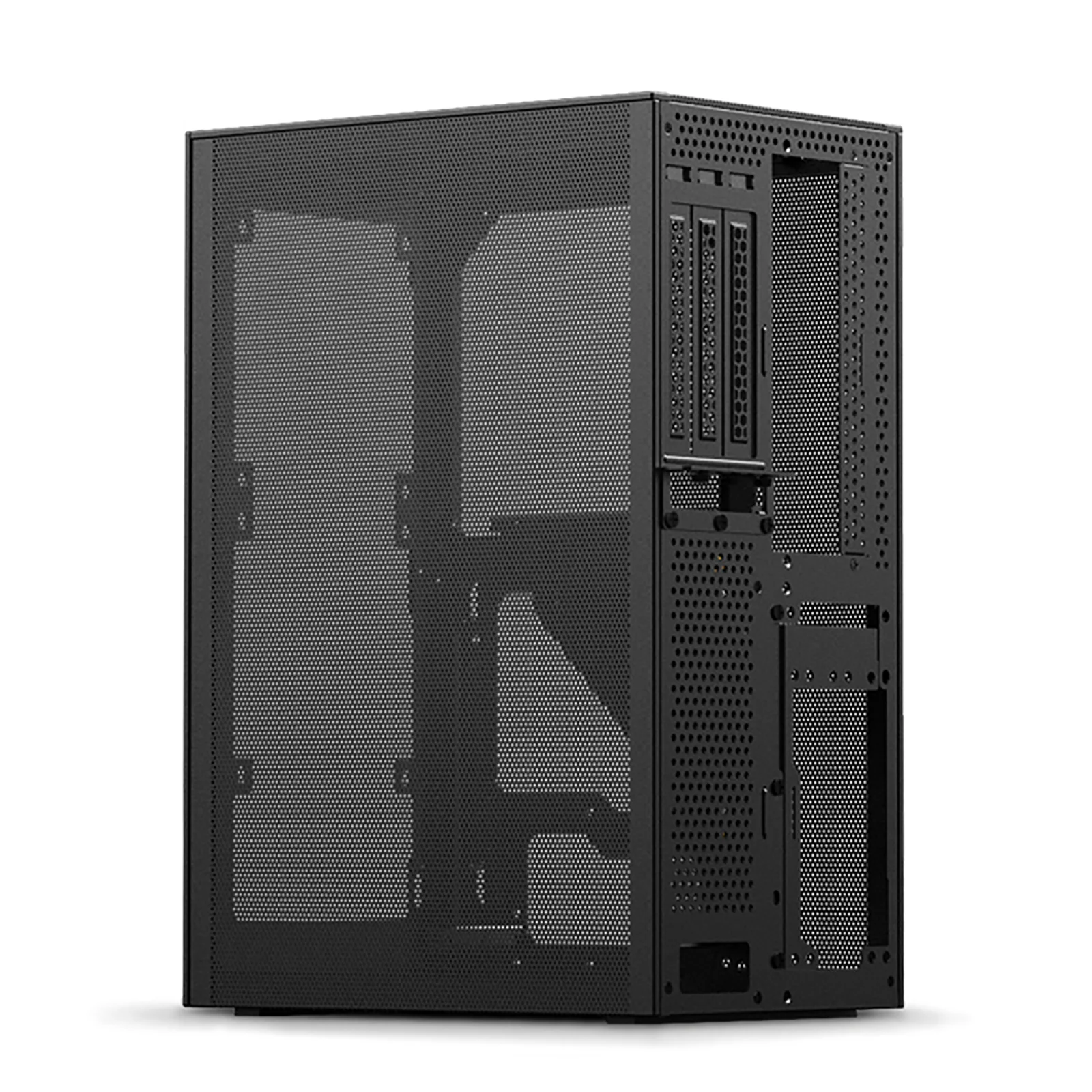 ITX Mid Tower Gaming PC Computer Case Metal Mini Mother Board Support SFX ATX Power Supply All Iron Mesh Side Plate | Электронные