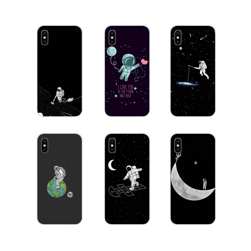 Чехол для телефона Huawei G7 G8 P8 P9 P10 P20 P30 Lite Mini Pro P Smart Plus 2017 2018 2019 Космический астронавт
