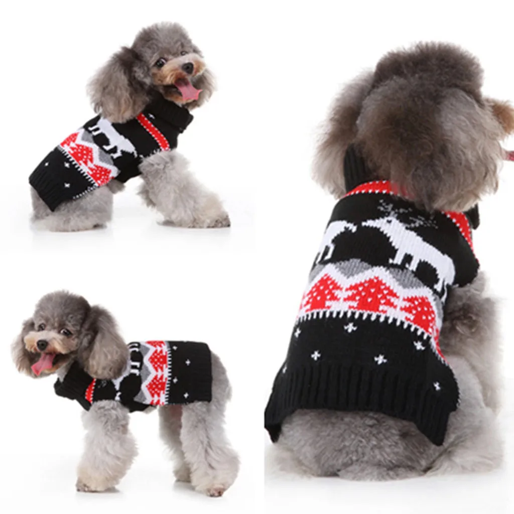 Повседневный Рождественский жилет для домашних животных кошек собак свитер