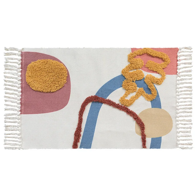 Марокканский хлопковый тканый вручную искусственный ворсовой кисточкой с