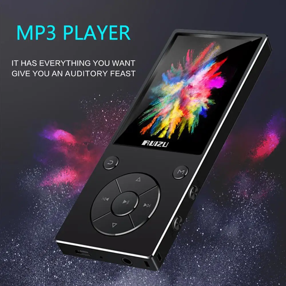 mp3-плеер с шагомером, Bluetooth 4,2, встроенный динамик, металлический плейер с fm-радио, поддержка SD карты до 128 ГБ