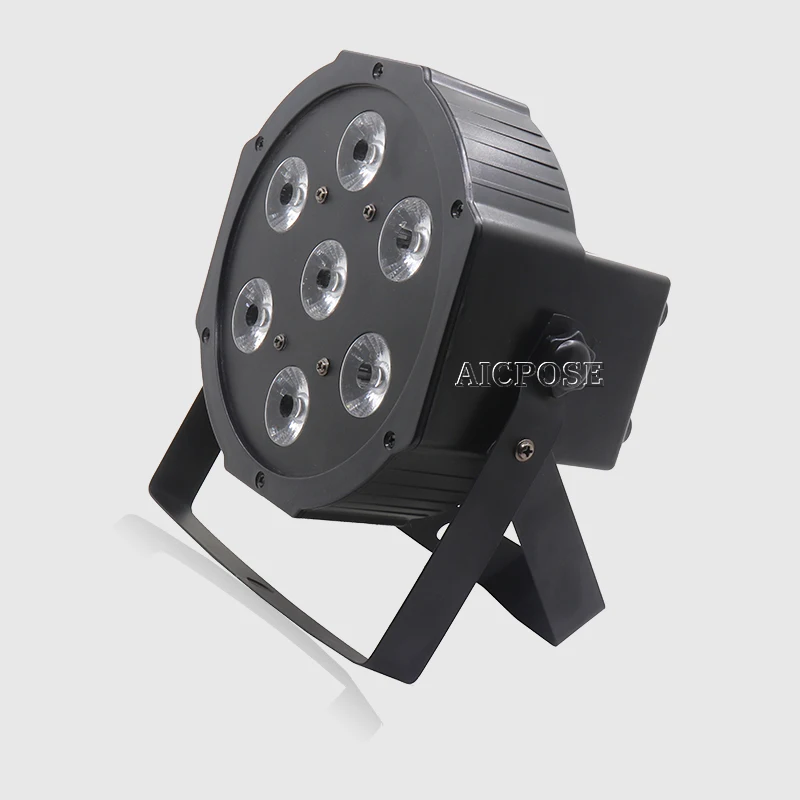 Светодиодная Par-лампа 25 углов 7x12 Вт RGBW 4 в 1 7x18 RGBWA UV 6 плоский Par-светодиодный dmx512