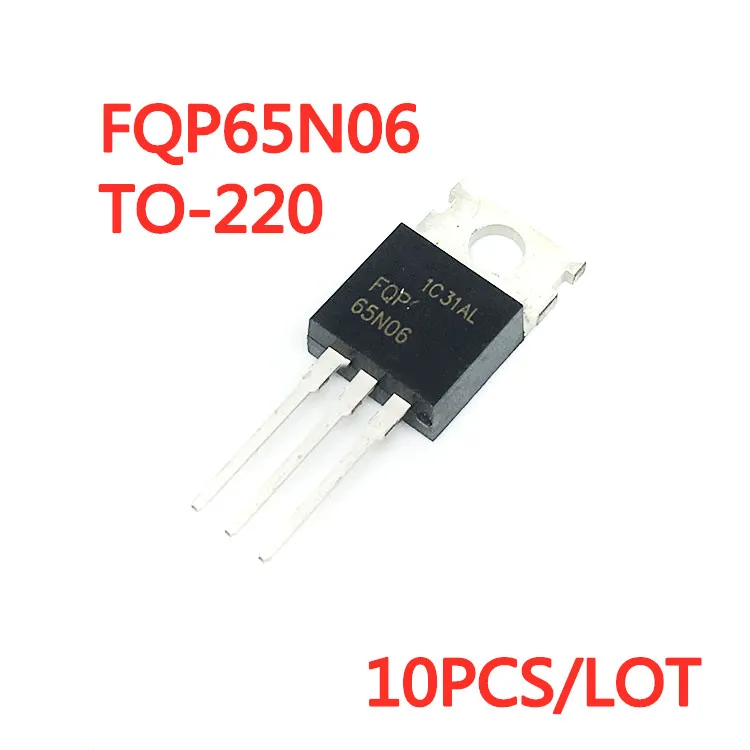 10 шт./лот FQP65N06 65N06 TO-220 60V 65A 150W Field Effect Tube в наличии
