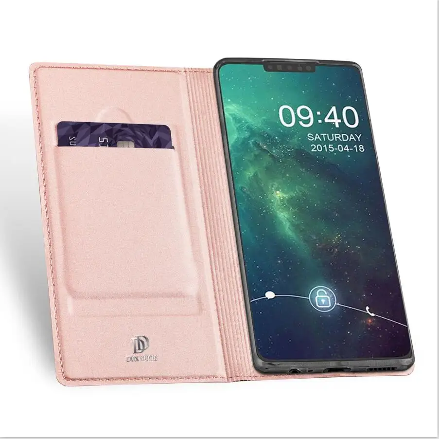 Розовый Флип-чехол для huawei mate 30, Роскошный чехол из искусственной кожи, ударопрочный чехол-подставка для huawei mate 30 mate 30, чехлы для телефонов - Цвет: Розовый