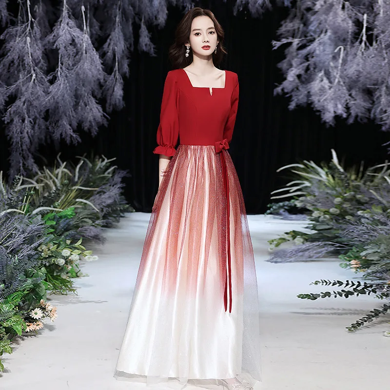 

Платье-Ципао с бантом и квадратным вырезом, на молнии