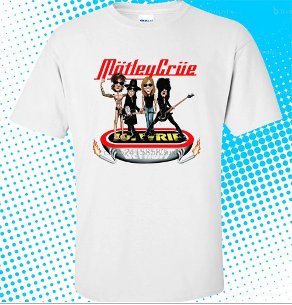Motley Crue Rock Band Legend Men's White T shirt S M L XL free shipping cottonNew Shirt Spring Summer |