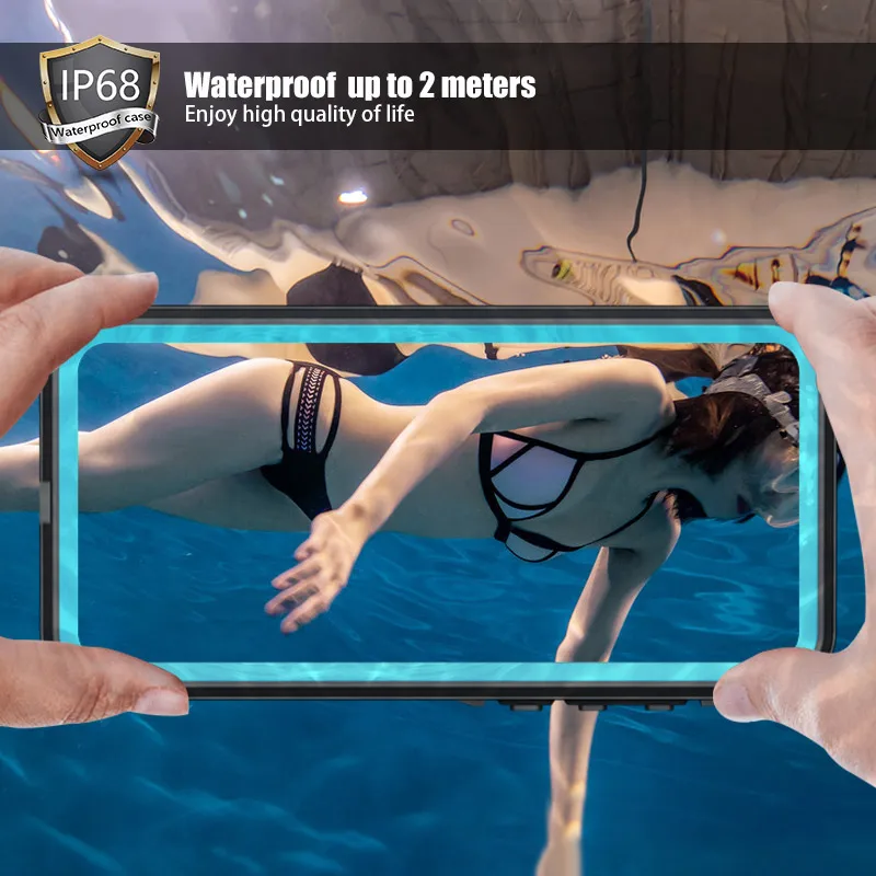 shellbox smartphone waterproof case for huawei p40 p30 pro nova 3e 4e diving swimming dustproof phone cases for huawei p20 lite free global shipping