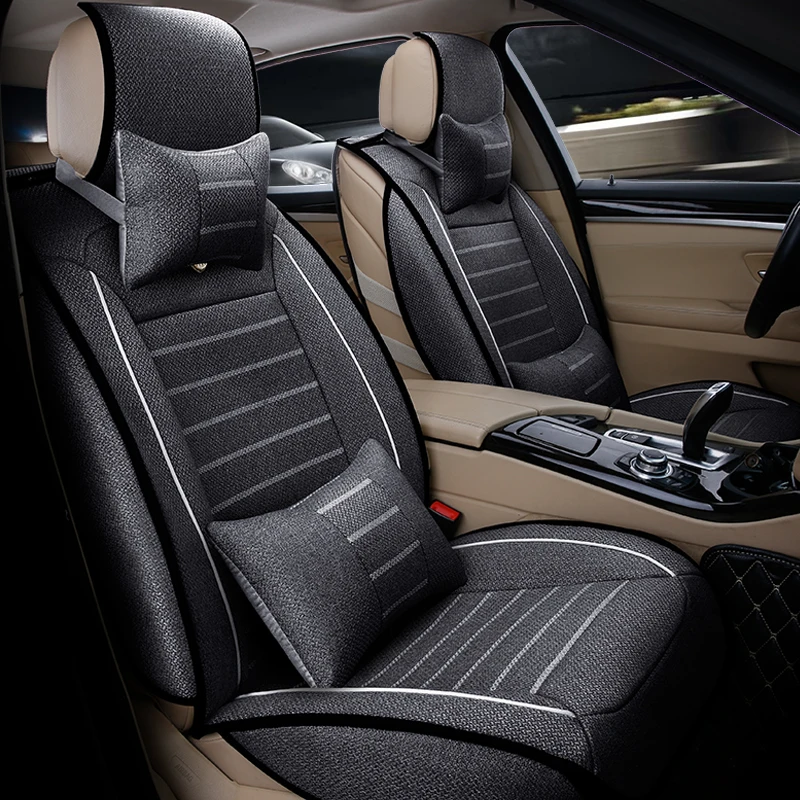 High quality linen Universal car seat covers For KIA K2/3/4/5 Cerato Sportage Optima Maxima accessories styling | Автомобили и
