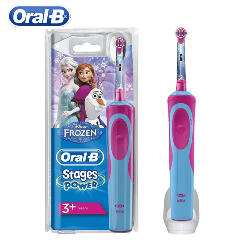 Электрическая зубная щетка Oral B для детей старше 3 лет перезаряжаемая Индуктивная