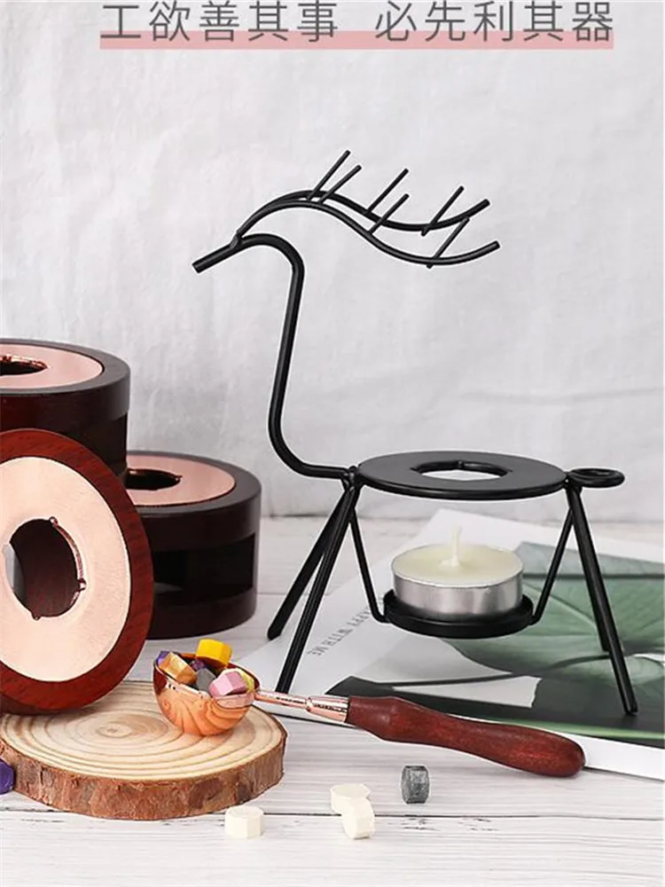 Олень Форма ретро набор восковых печатей с металлическая палка герметизирующий