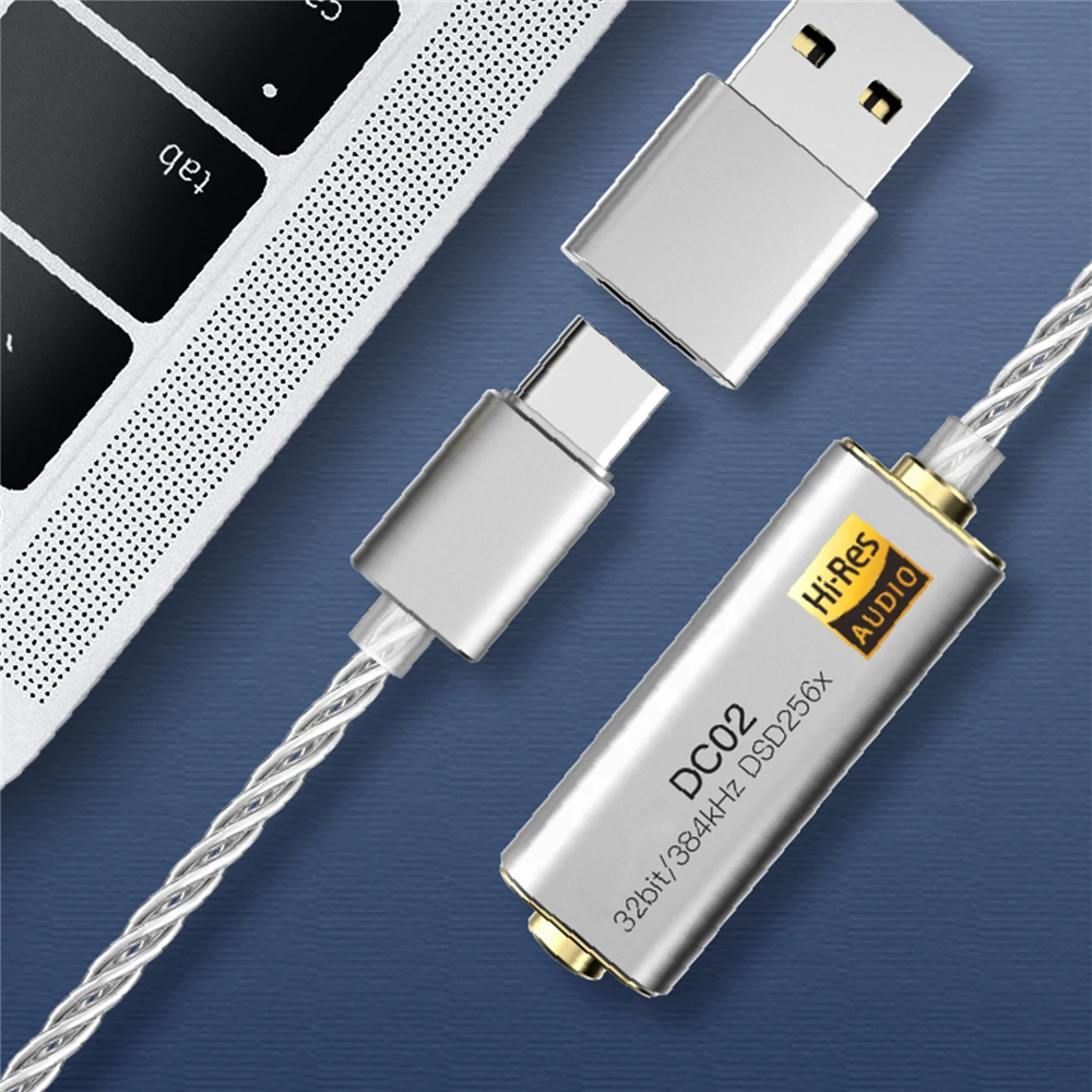 Портативный усилитель для наушников адаптер iBasso DC01 DC02 USB DAC Android ПК планшетов 2 5/3 5