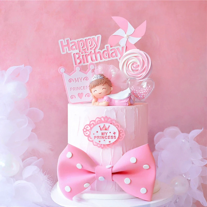 Смола пустышка принцесса детская коляска украшение леденец с днем рождения торт