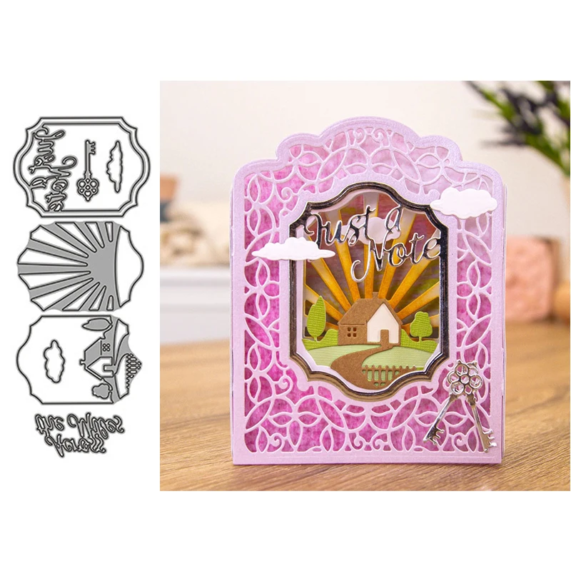 

Металлическая рамка для фотографий, аксессуары для скрапбукинга, молд ручной работы трафаретов