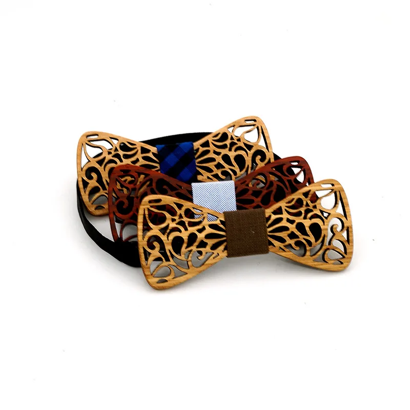 

Children Boys Wooden Bow Ties for Kids Bowties Butterfly Cravat Wood Lovely Wedding Party Neck Ties Gravata Borboleta