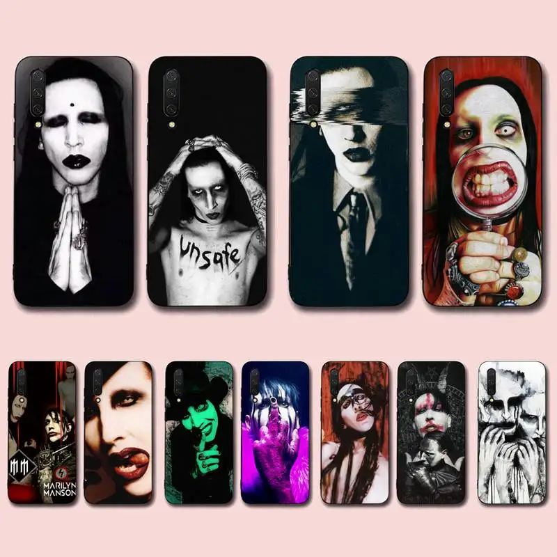 

Marilyn Manson Phone Case for Xiaomi mi 5 6 8 9 10 lite pro SE Mix 2s 3 F1 Max2 3