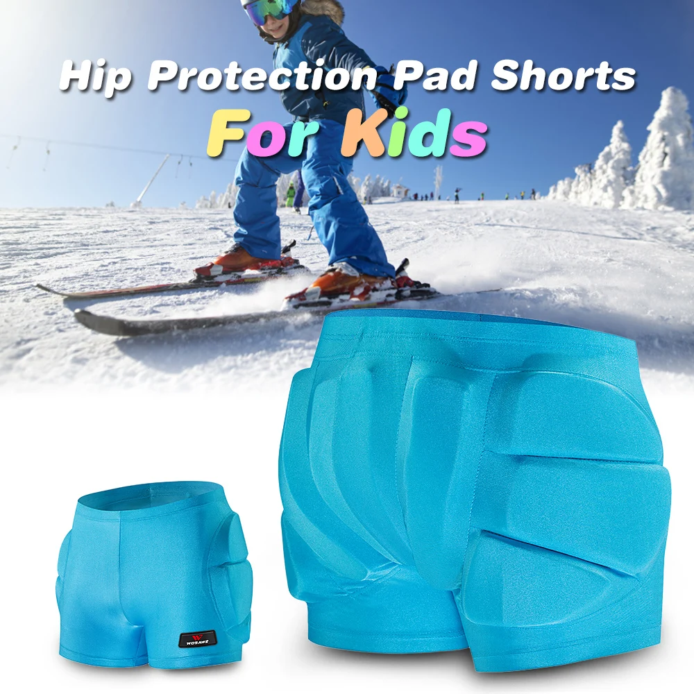 

Kids Protective Padded Shorts Snowboard Protector Hip Padded Shorts for Hip Butt Tailbone Snowboarding Skating Skiing