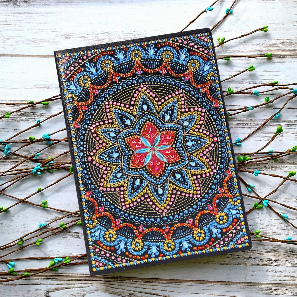 5D DIY Мандала специальная форма алмазная живопись ноутбук 50 страниц A5 Sketchbook
