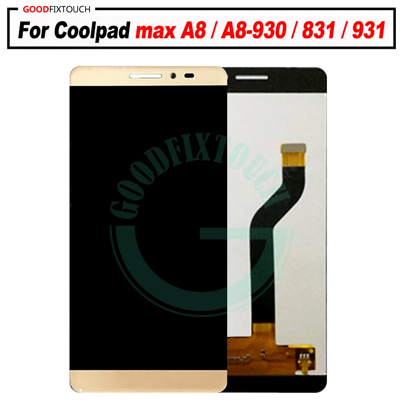Вертикальный чехол книжка для Coolpad max A8 930 / 831 931 932 ЖК дисплей + сенсорный экран