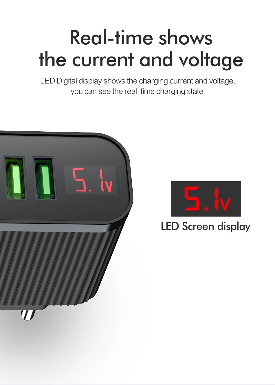 ROCK Цифровое зарядное устройство для телефона с 3 портами USB 3A Max умное быстрое зарядное устройство для путешествий настенное зарядное устройство адаптер для iPhone samsung Xiaomi