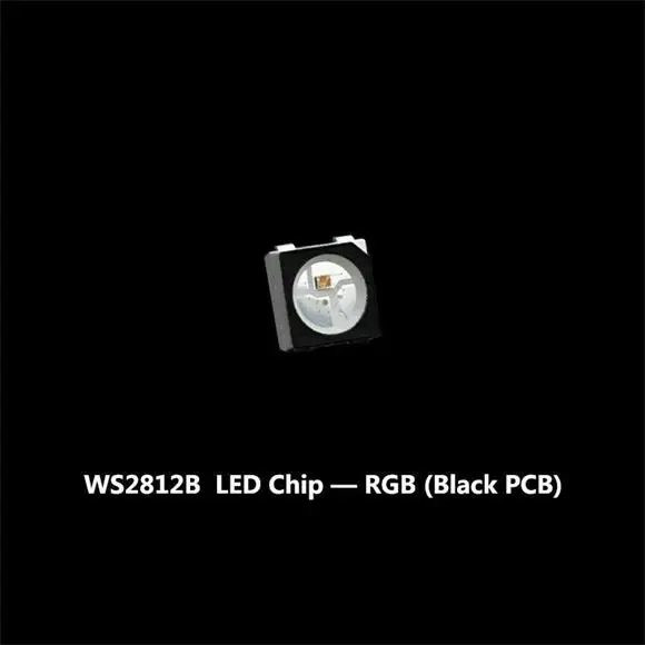 10~ 1000 шт WS2812B(4 контакта) 5050 SMD черный/белый версия WS2812B SK6812 индивидуально Адресуемая цифровая RGB RGBW светодиодный чип DC5V - Испускаемый цвет: WS2812B RGB Black