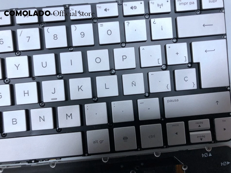 Клавиатура с испанской подсветкой для ноутбука HP Spectre 13-3000 13-3011ea 13-3000ed Series Siver SP |