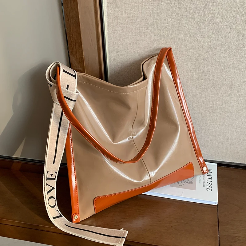 

Big PU Leather Totes for Women 2021 Hit Winter Fashion Brand Designer Ladies Shoulder Bags Ladies Crossbody Handbag