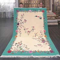 6x9 handmade wool carpet chinese art decoration elegant hand knotted floral rug