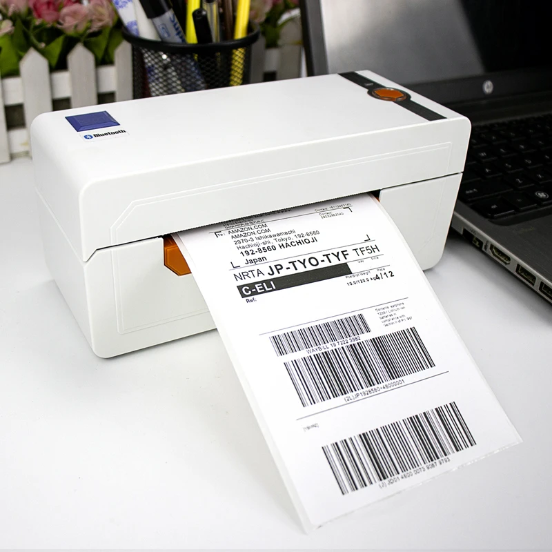 

2022 NETUM Desktop Thermal Label Printer NT-LP110A Thermal Barcode Printer for Shipping Express Label 4x6 Printing Mac