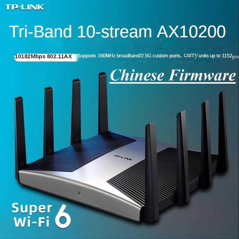 8 антенн беспроводной сетчатый маршрутизатор WiFi6E Wi-Fi 6 AX10200 802.11AX 2 4 ГГц 574M + 5 9608M 1000M