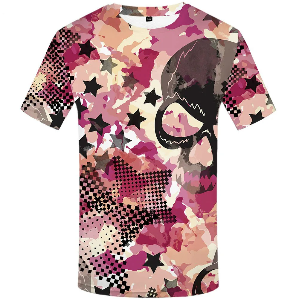 

Children's T-shirt Fun Yellow Camouflage Printed Top Anime Military Uniform Streetwear Harajuku Printed Graffiti Shirt