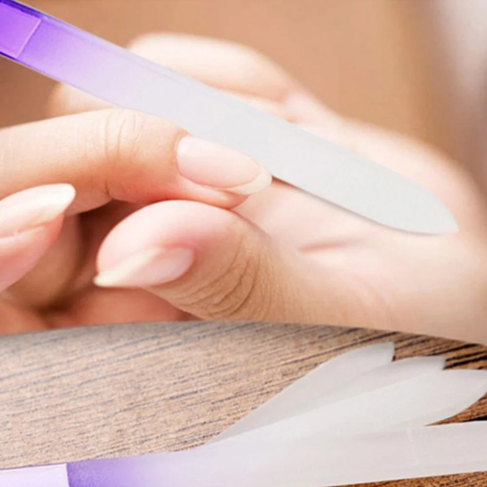 

30pcs Crystal Glass Nail Files Professional Nail Buffer Shine Polisher Manicure Tools for Home Nail Salon (Mixed Colors, 14CM)