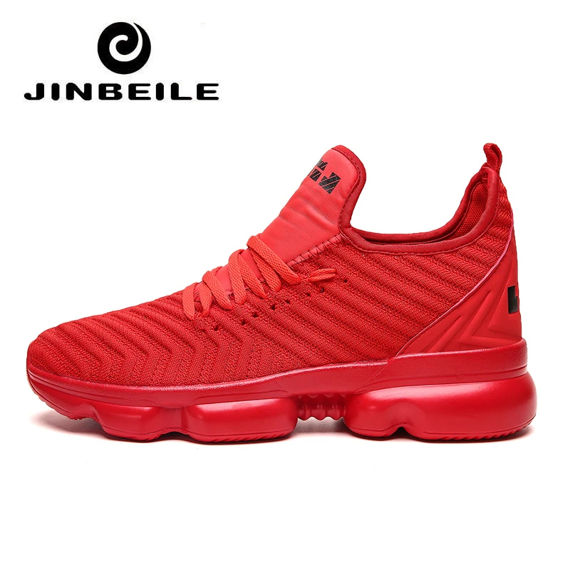 Новые низкие дышащие кроссовки для мужчин Lebron 16 Tenis Zapatillas Баскетбол Hombre Ретро 5 сетка спортивная обувь для мужчин s - Цвет: Red