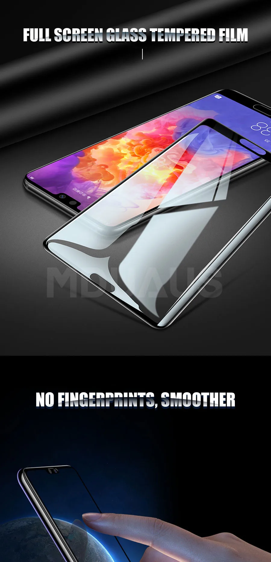 9D закаленное стекло для huawei P20 Pro P20 Lite Plus защита экрана Защитное стекло для Nova 5 5i 4 4E 3 3i 3E P умная пленка