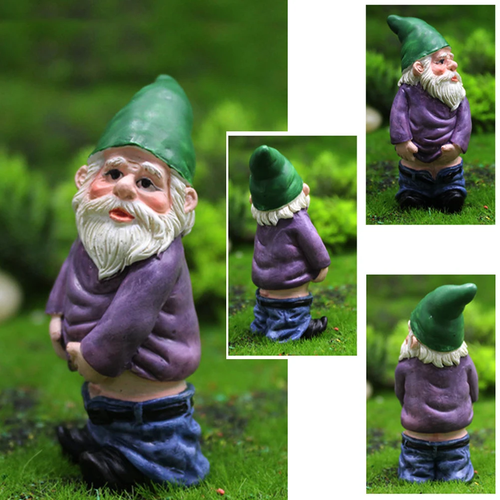 

Mini Resin Moss Micro Landscape Garden Decoration Gnome Statue Resin Garden Figurines Ornaments for Bookshelf Garden Accessories