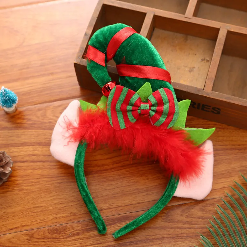 New Year 2020 Christmas Decorations for Home Children's Elf Headband Gifts Celebration Party F | Дом и сад